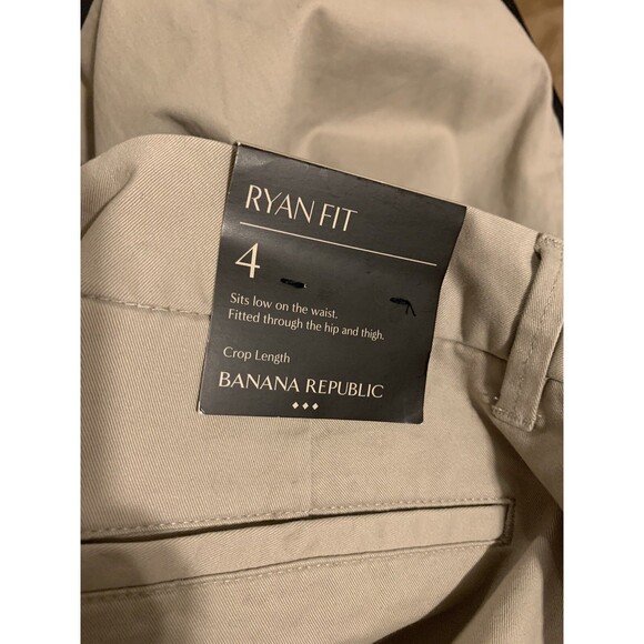 BANANA REPUBLIC Factory Womens Size 4 Stretch Pants Ryan Fit Crop Trouser NWT - Picture 6 of 6